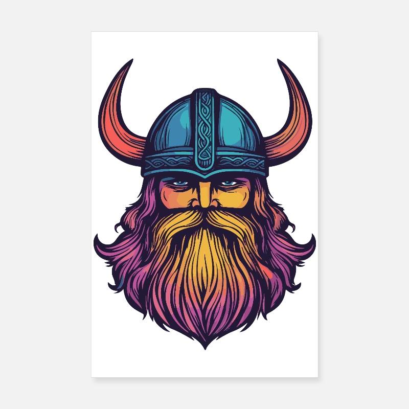 Casque Viking Poster 20 x 30 cm