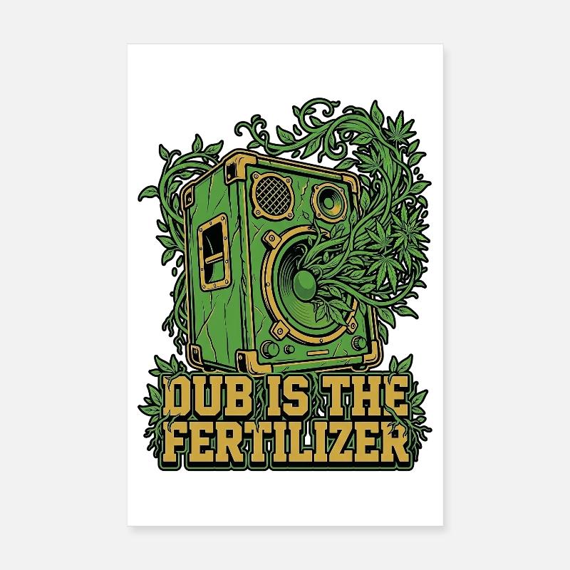 Dub Reggae Garden Poster 20 x 30 cm