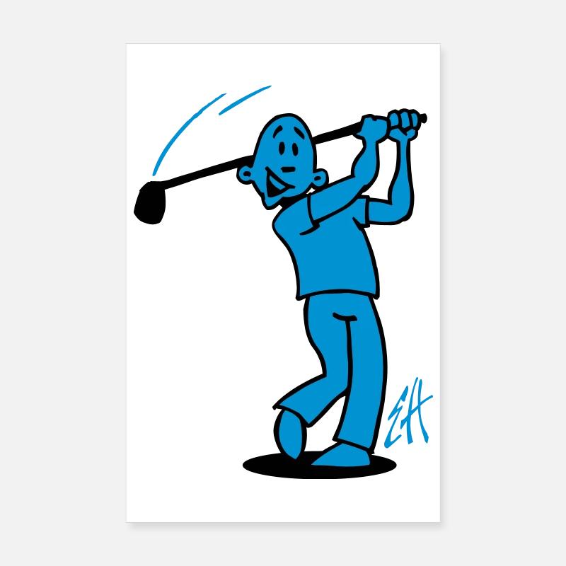 Golf Poster 20 x 30 cm