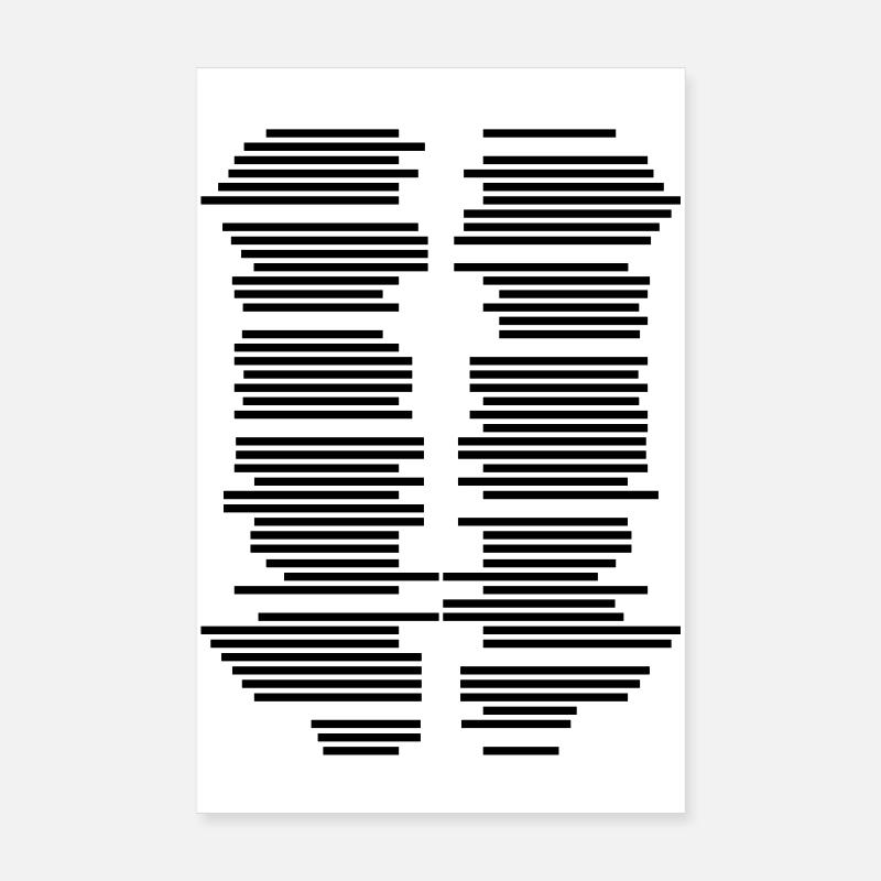 Graphic Pattern Stripes Poster 8" x 12" (20x30 cm)