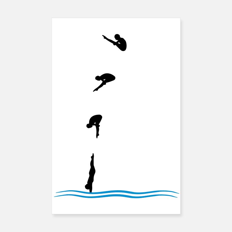 High diving Poster 8" x 12" (20x30 cm)
