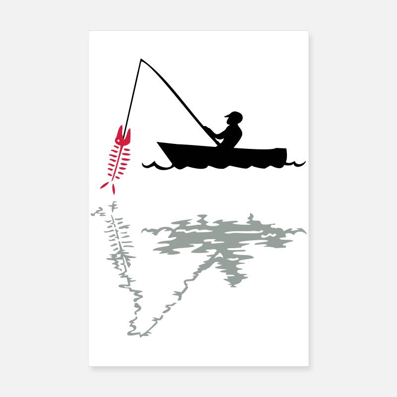 angling Poster 8" x 12" (20x30 cm)