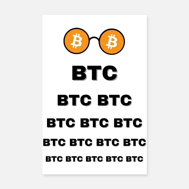 Bitcoin Bezel Poster 8" x 12" (20x30 cm)
