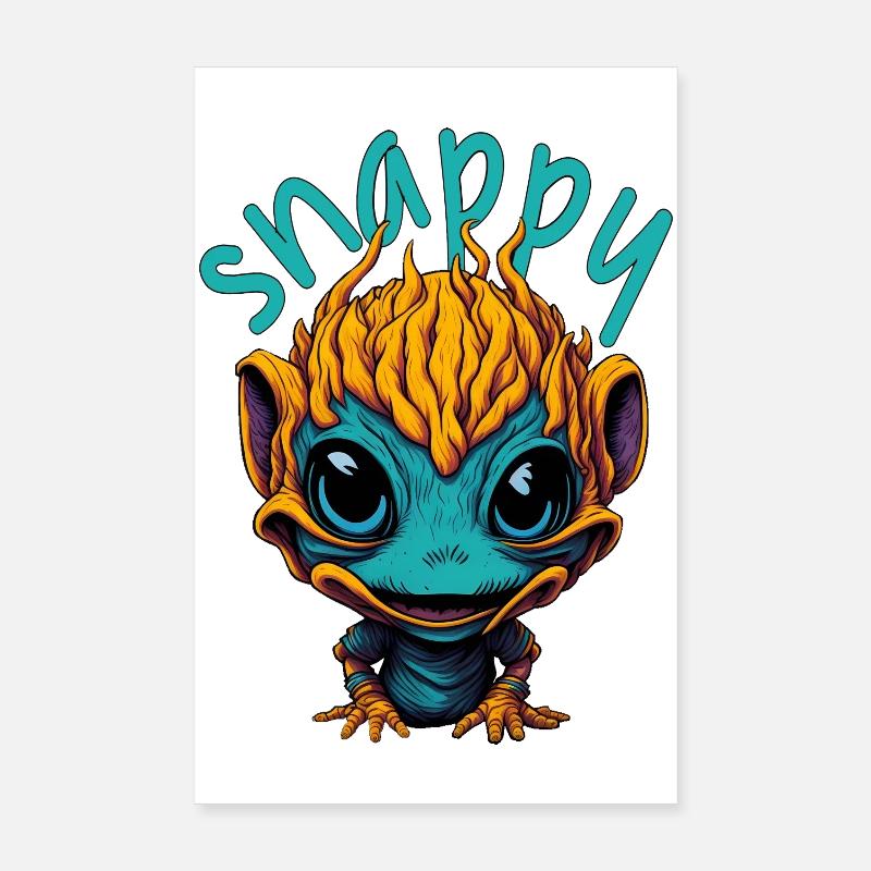 Snappy Alien Poster 20x30 cm