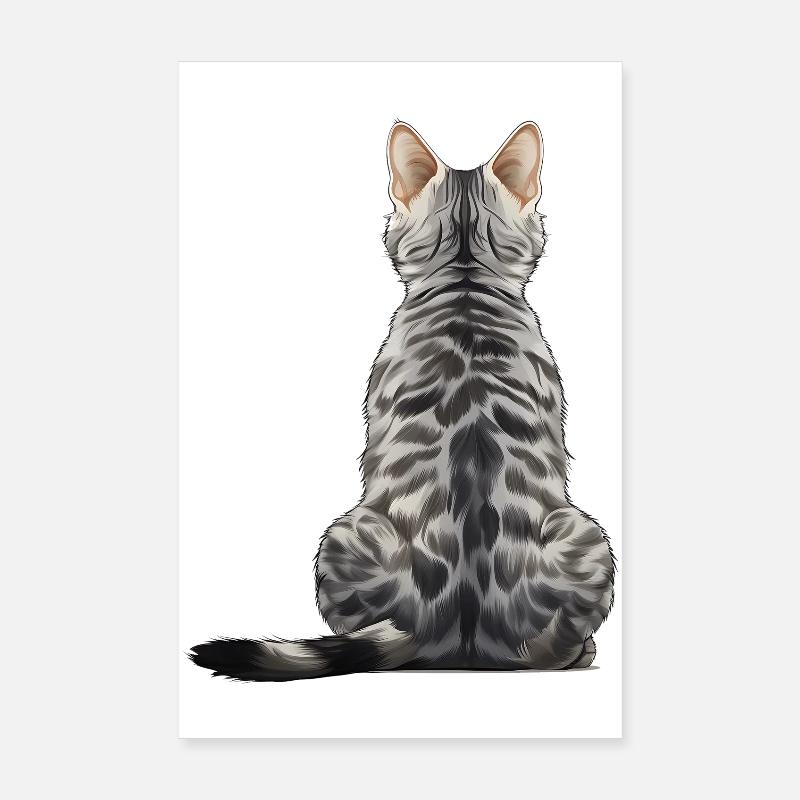 Egyptian Mau Cat Poster 8" x 12" (20x30 cm)