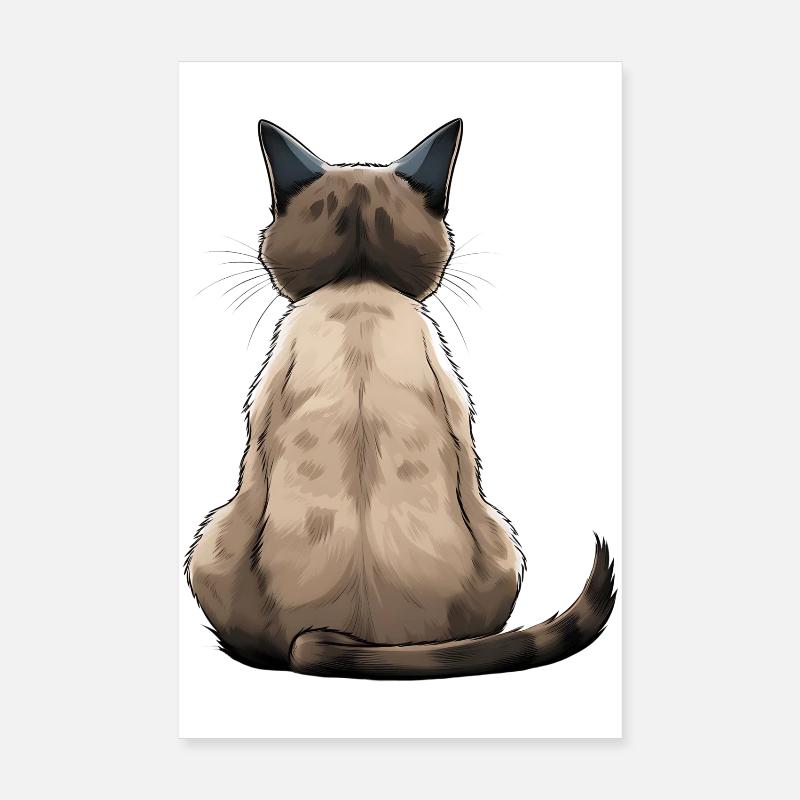 Siamese Poster 8" x 12" (20x30 cm)