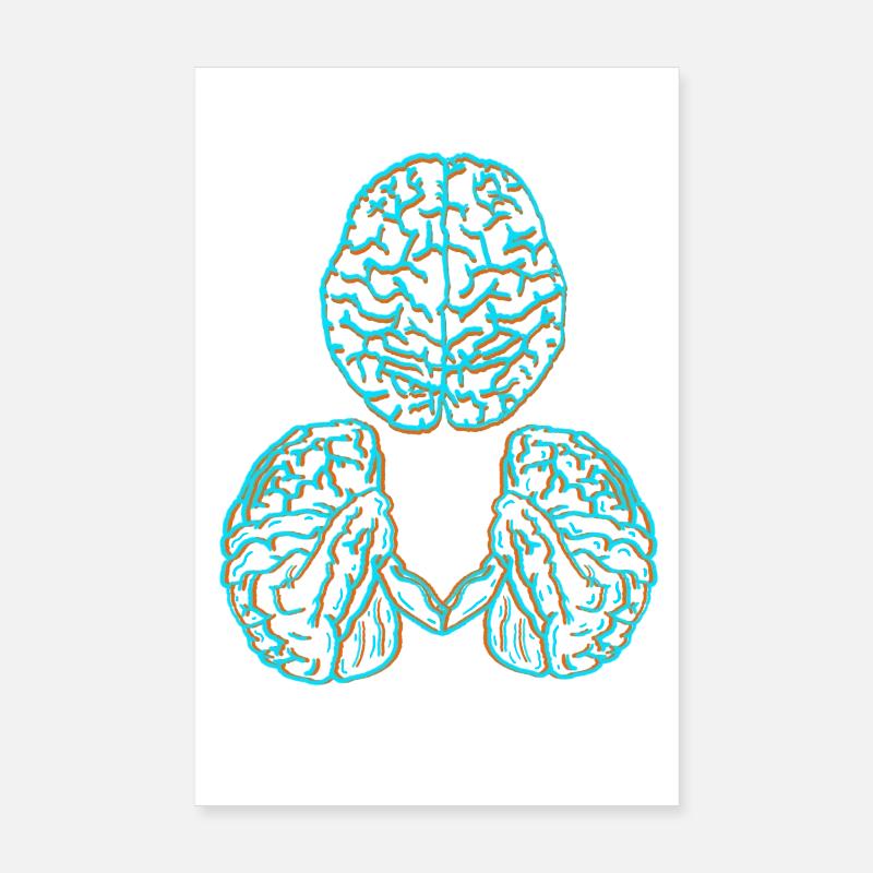 Cerveau Poster 20 x 30 cm
