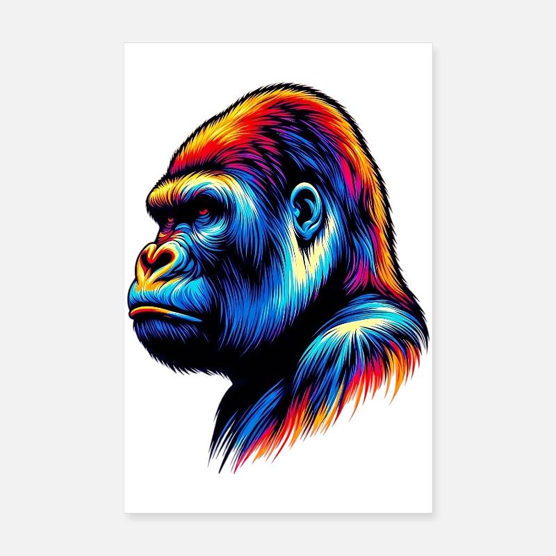 Gorilla Poster 20x30 cm