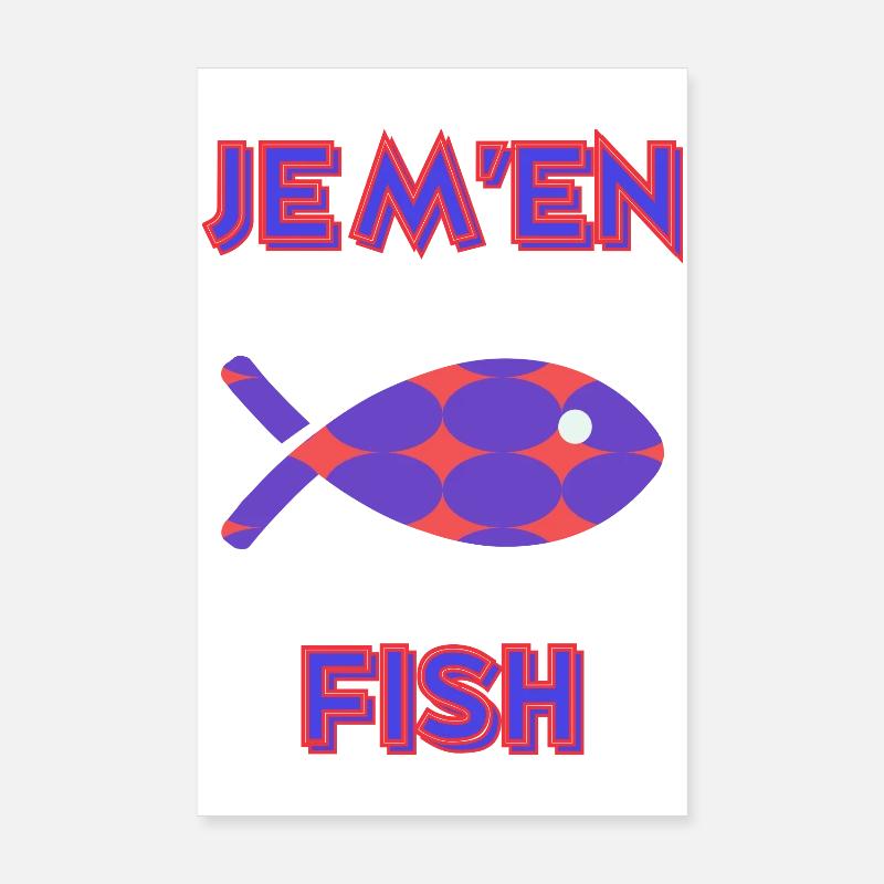 FISH. HUMOR. FISH Poster 8" x 12" (20x30 cm)