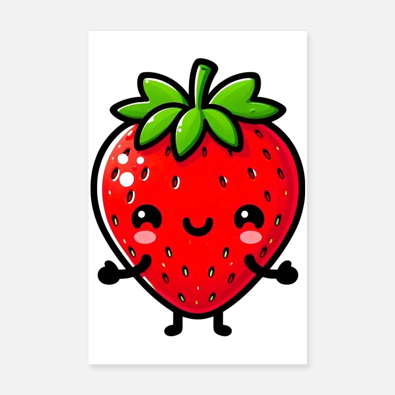 Erdbeeren Erdbeeren Poster 20x30 cm
