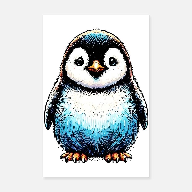 Pingouin Poster 20 x 30 cm