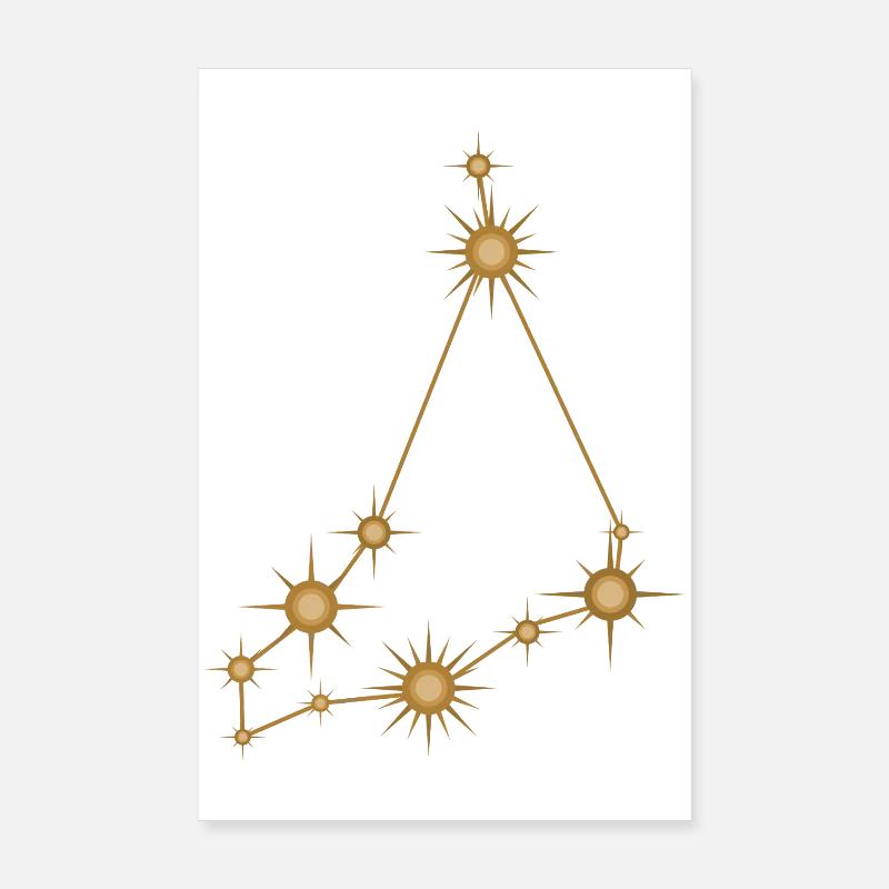 Sternbild Steinbock Sternzeichen Sternzeichen Poster 20x30 cm