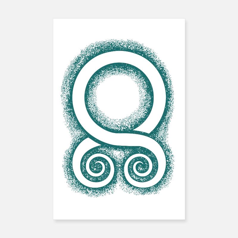 La croix de troll : un symbole de protection Poster 20 x 30 cm