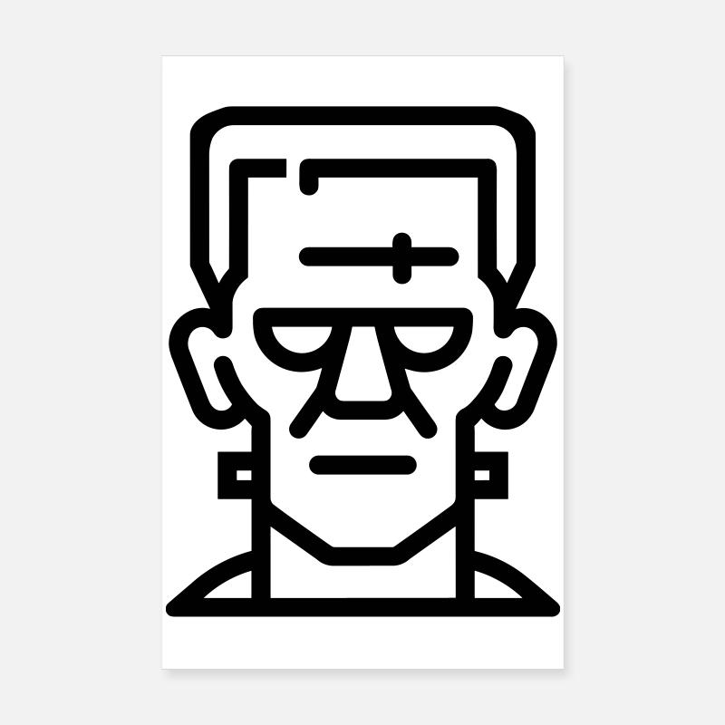 Halloween Monster Poster 8" x 12" (20x30 cm)