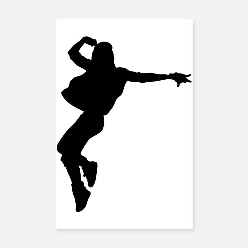 B-Girl Silhouette – Breakdance Style Poster 20 x 30 cm