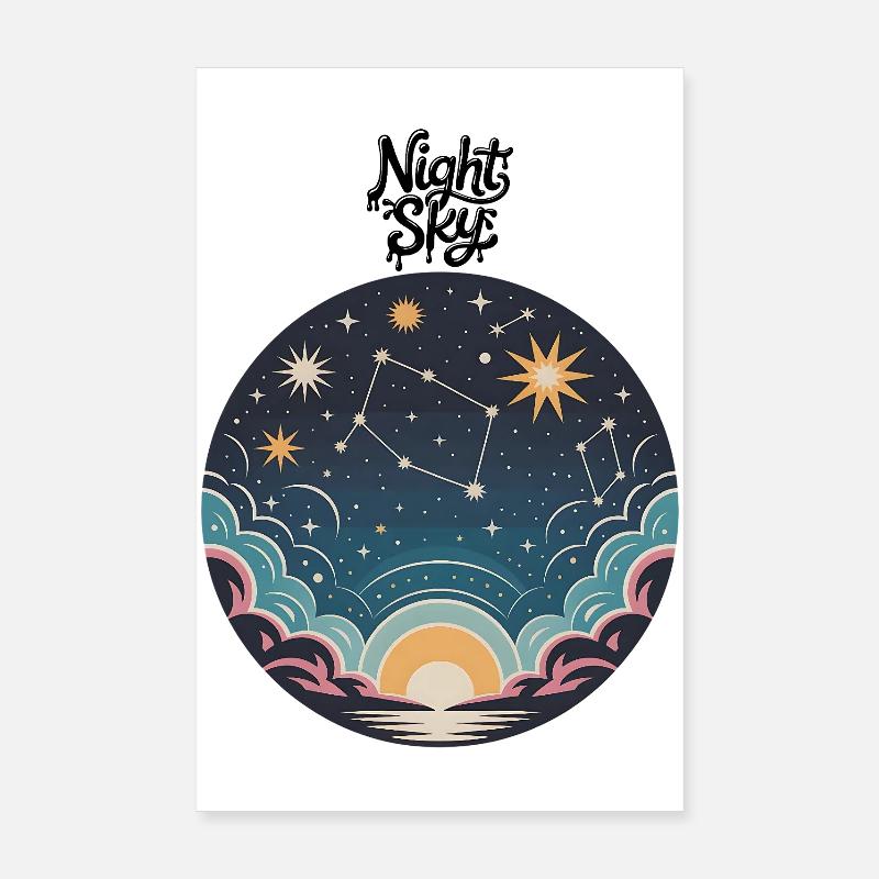 Night Sky Poster 8" x 12" (20x30 cm)