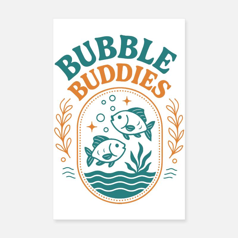 Bubble Buddies Poster 8" x 12" (20x30 cm)