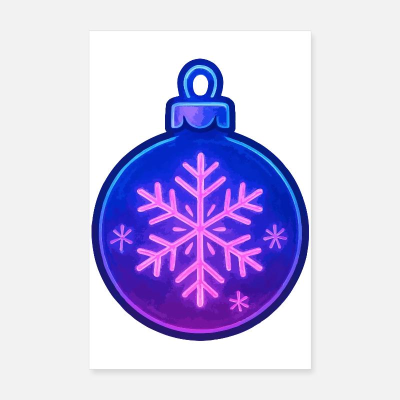 Weihnachtskugel Ornament Poster 20x30 cm
