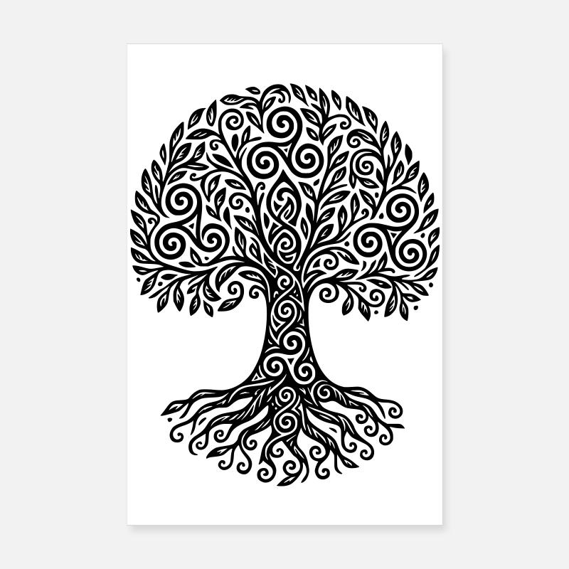 Arbre de Vie Triskel  Poster 20 x 30 cm
