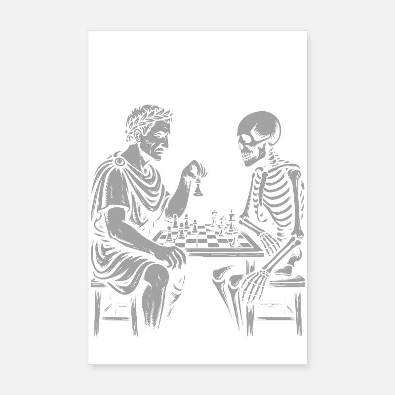 Caesar-Schachduell Poster 20x30 cm