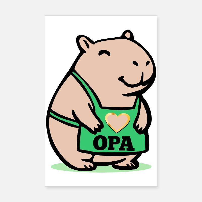 OPA CAPYBARA KOCH Poster 20x30 cm