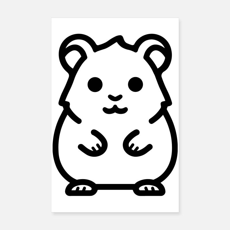 Hamster Poster 20x30 cm