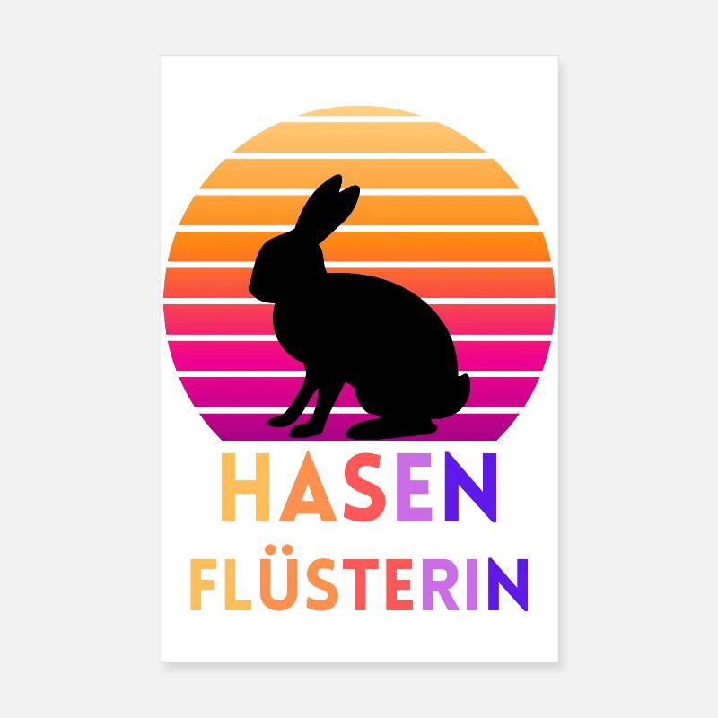 Le Chuchoteur de Lapins Poster 20 x 30 cm