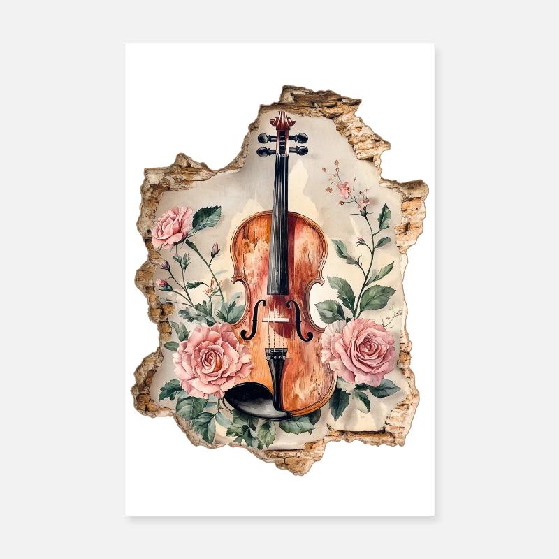 Violon Violon Vintage Poster 20 x 30 cm