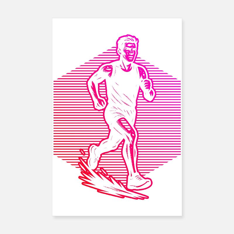 Illustration de course pour la course Poster 20 x 30 cm