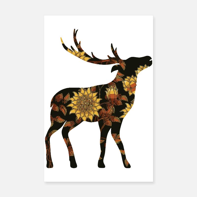 Cerf Poster 20 x 30 cm