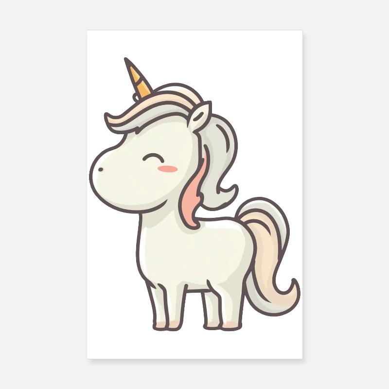 licorne Poster 20 x 30 cm