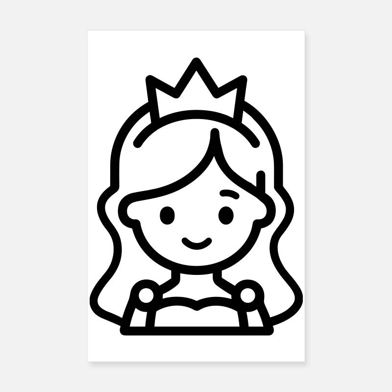 princess Poster 8" x 12" (20x30 cm)