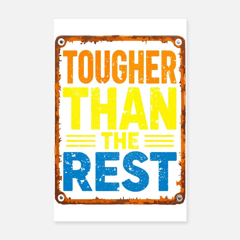 Härter als der Rest Typografie Poster 20x30 cm