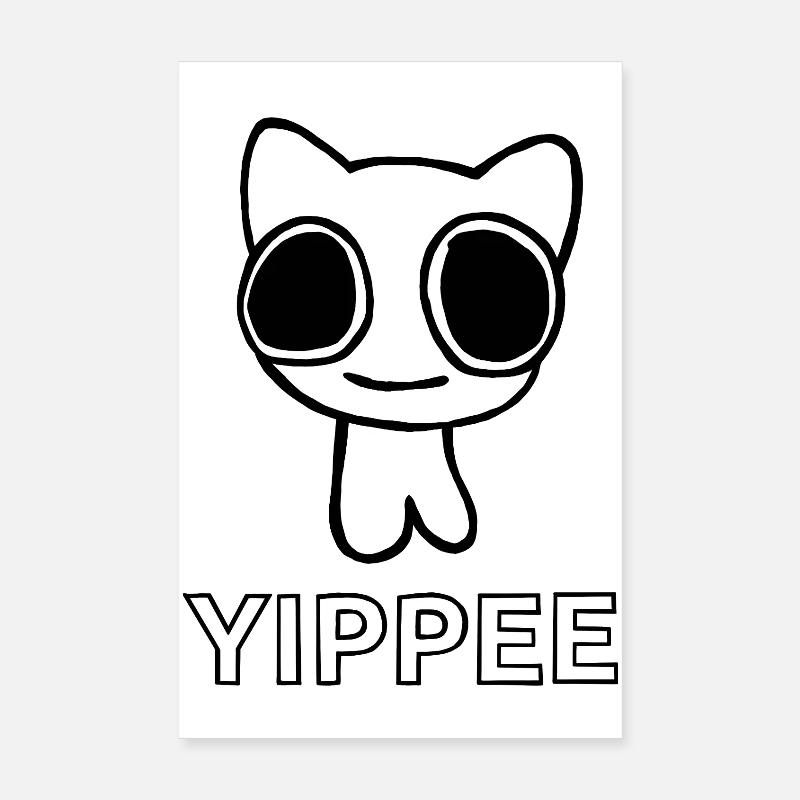 Youpi chat autiste Poster 20 x 30 cm
