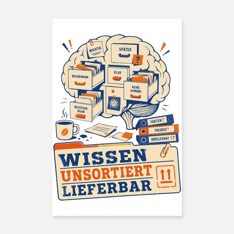 Knowledge available unsorted Poster 8" x 12" (20x30 cm)