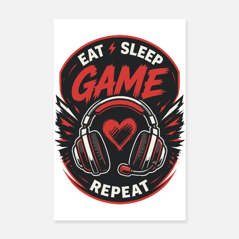 Gaming Lover Controller Design Poster 20x30 cm