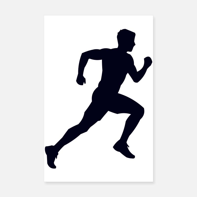 Runner jogging Poster 8" x 12" (20x30 cm)