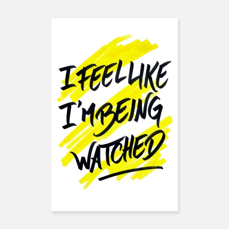 Watched - Poster 8" x 12" (20x30 cm) - white