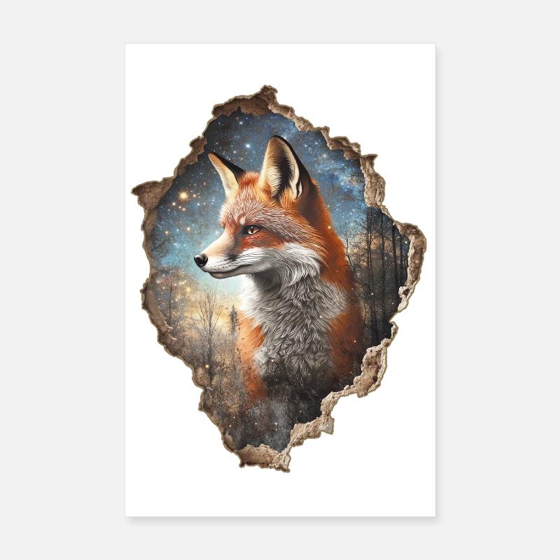 Fuchs Poster 20x30 cm