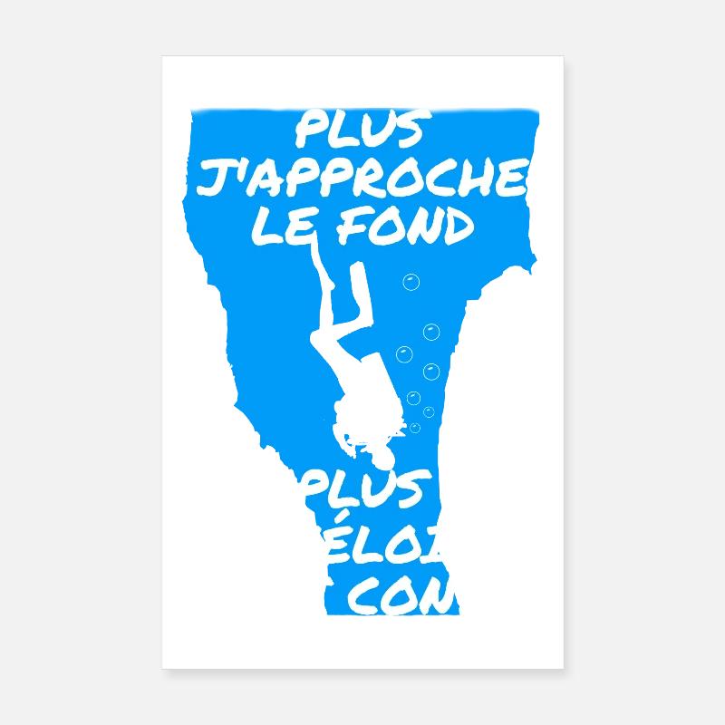Plus j'approche le fond Poster 20 x 30 cm