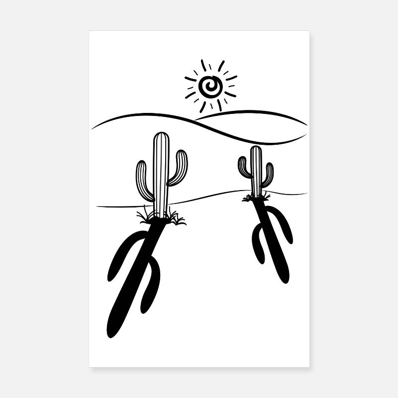 cactus Poster 8" x 12" (20x30 cm)