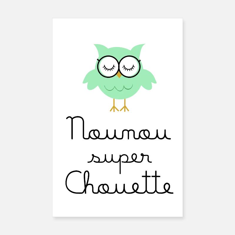 Kindermädchen große Eule Poster 20x30 cm