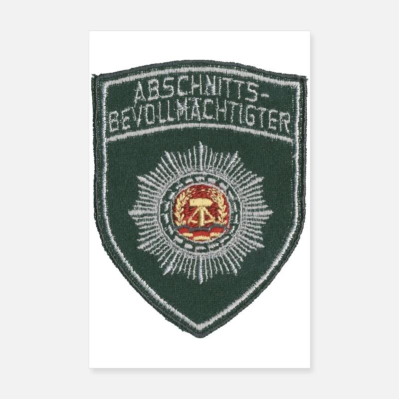Abschnittsbevollmächtigter - Poster 20x30 cm - Weiß