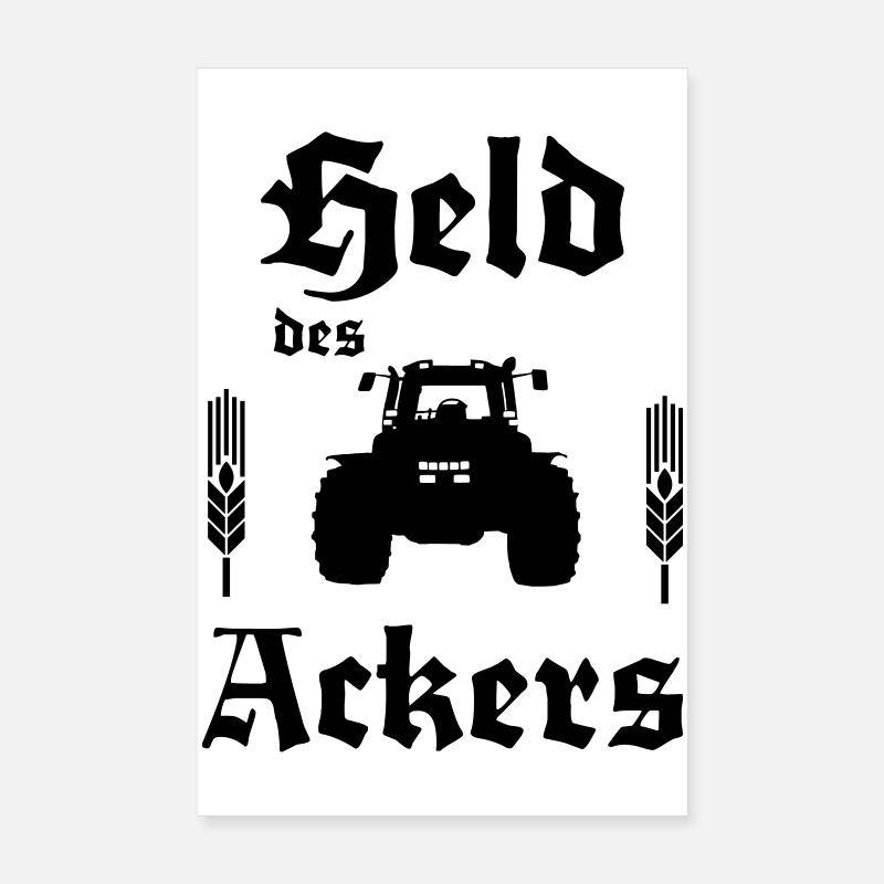 Held des Ackers Trecker Poster 20x30 cm