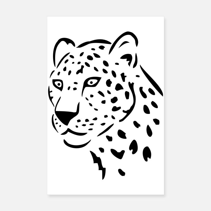 leopard Poster 8" x 12" (20x30 cm)
