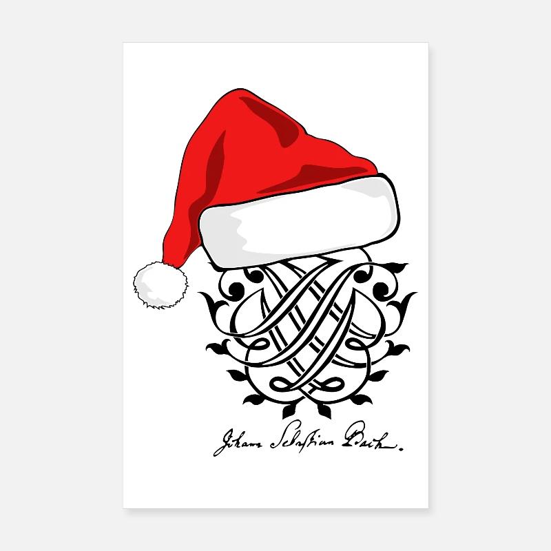 Noël avec Johann Sebastian Bach Poster 20 x 30 cm