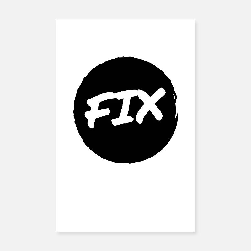 Fix - 100% secure, fix hoit Oida ;-) Poster 8" x 12" (20x30 cm)