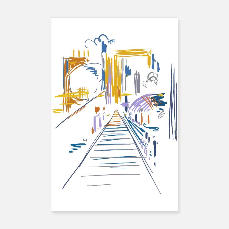 Architecture Abstraite Poster 20 x 30 cm