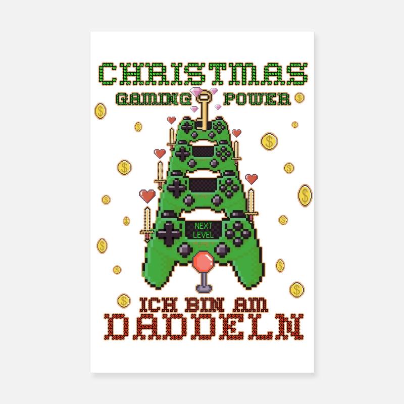 Weihnachten Gaming Poster 20x30 cm