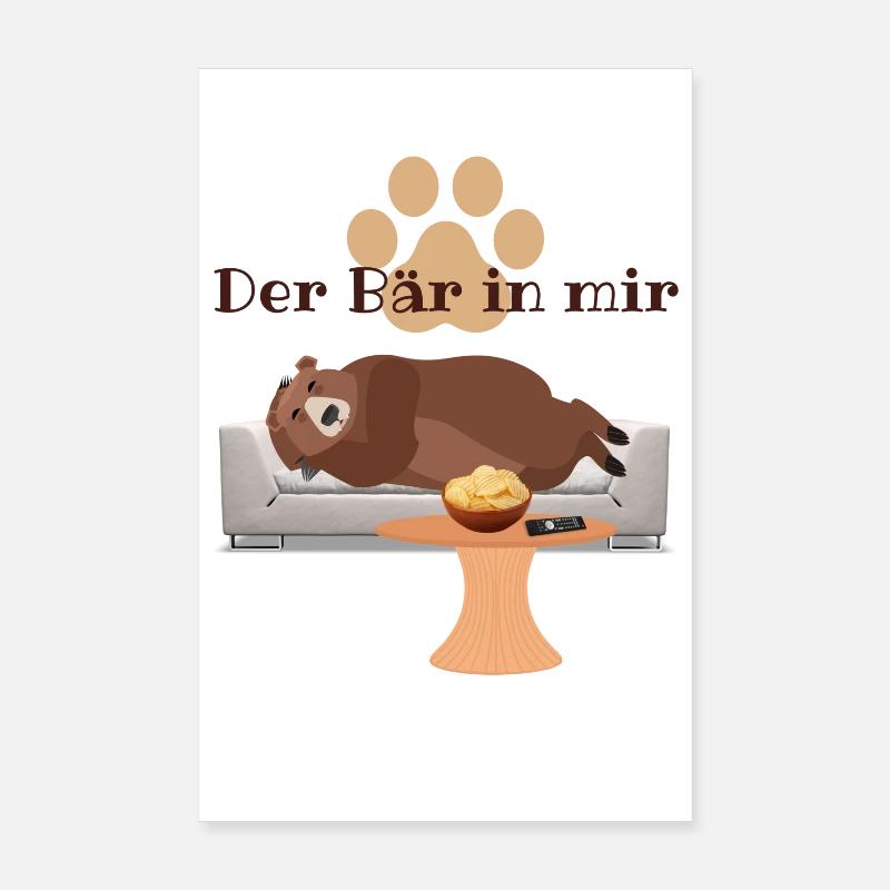 Der Bär in mir ! Poster 20x30 cm